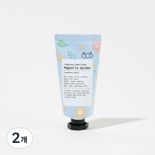 803 프레그런스 매그놀리아 가든 핸드 크림 향기 오래가는 촉촉한 핸드크림, 2개, 50ml