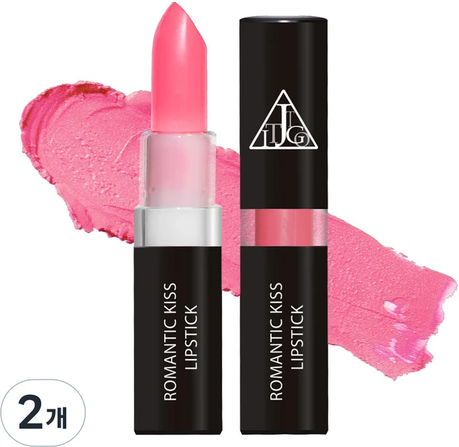 지고트 루즈 로맨틱 키스 립스틱 6호 러블리핑크, 06. 러블리 핑크, 3.5g, 2개 - 쿠팡
