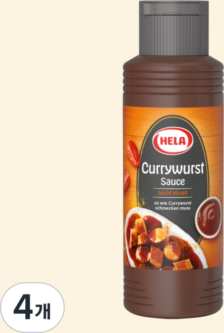 오리지널 독일 커리부어스트소스, 330g, 4개