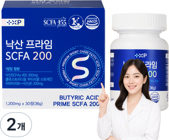 단쇄지방산 SCFA 455 프라임 낙산균 낙산프라임, 2세트, 30정