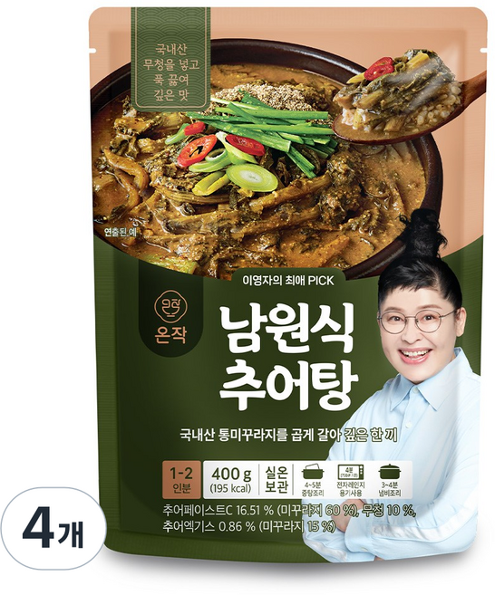 [온작]이영자 남원식 추어탕, 400g, 4개
