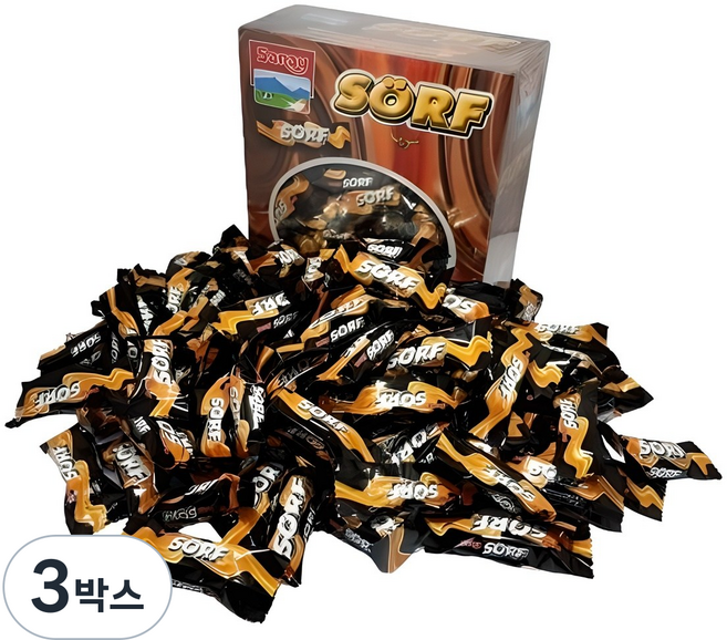 소프 코코아 코티드 카라멜 누가바 (약100여개입) 대용량, 800g, 3박스