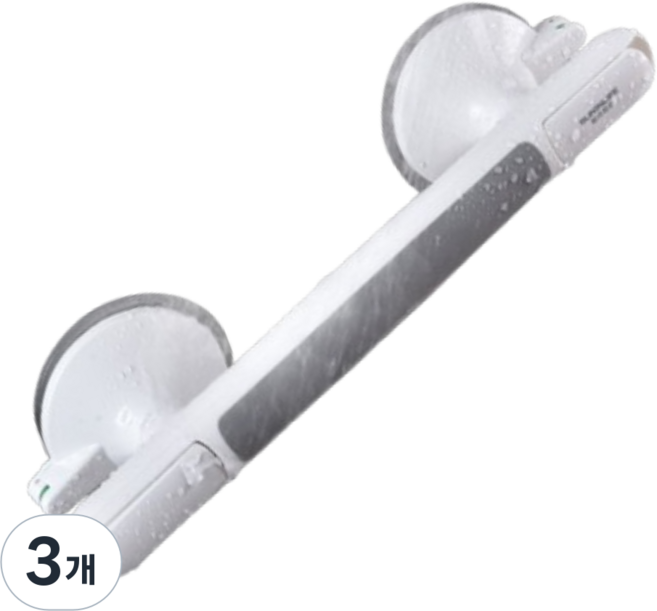 타모루 강력흡착 화장실 안전 손잡이, 그레이, 3개