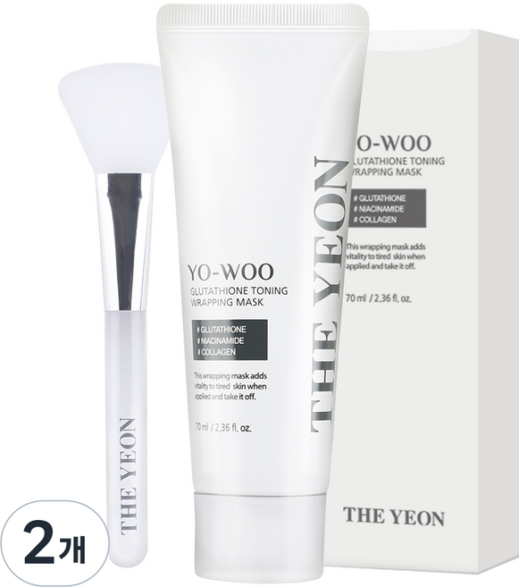 (병원입점)더연 여우 글루타치온 콜라겐 팩 / 랩핑마스크 리프팅 기미 광채 멜라필 크림 마스크, 2개, 1개입