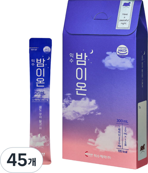 익수제약 밤이온 스틱형 음료, 20ml, 45개, 45개