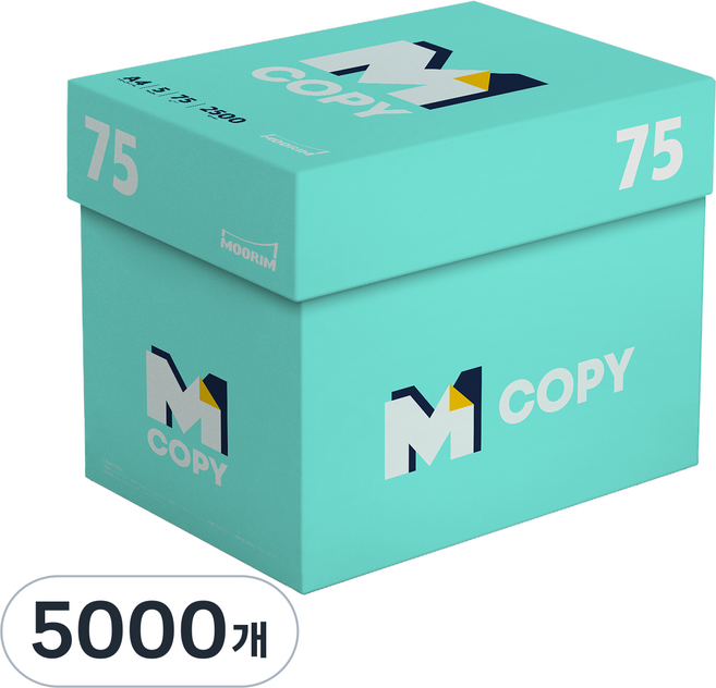 무림페이퍼 M Copy 엠카피 민트 75g, 5000개, A4