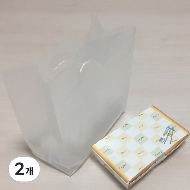 성원포장 링봉투 투명 미니 비닐쇼핑백 20X30cm 100매, 2개, HD투명