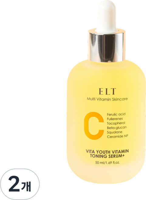 ELT 비타유스 비타민C 기미 잡티 항산화 투명광채 토닝세럼 플러스, 2개, 50ml