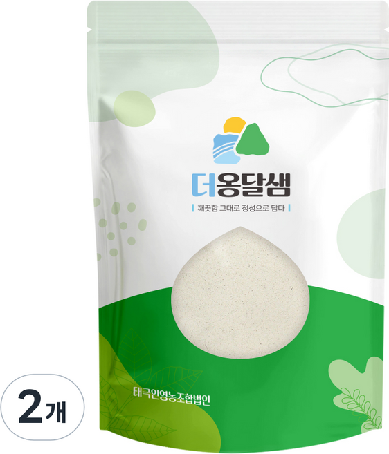 더옹달샘 국산 100% 생 율무가루 천연 율무팩, 2개, 250g