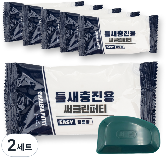 써클린 퍼티 틈새메꾸미 30g 6개입 세트 클린키트 포함, 2세트