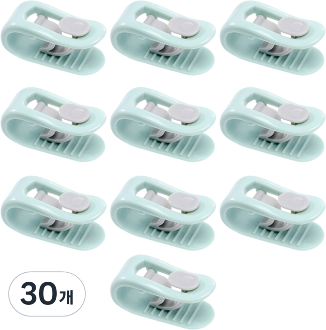 멜팅마켓 침대 이불 고정 클립 집게, 30개, 그린
