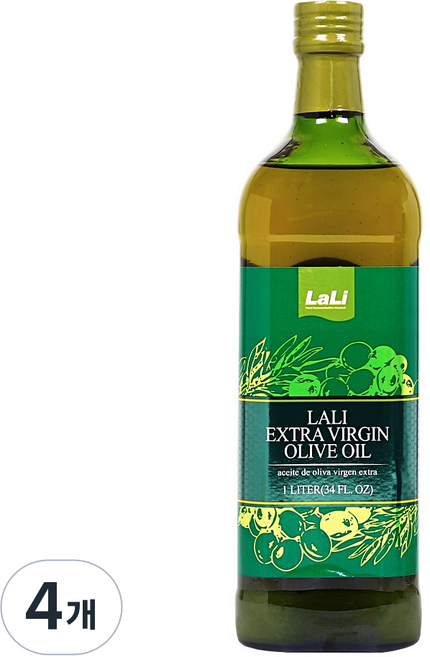 라리 엑스트라버진 올리브오일, 4개, 1L