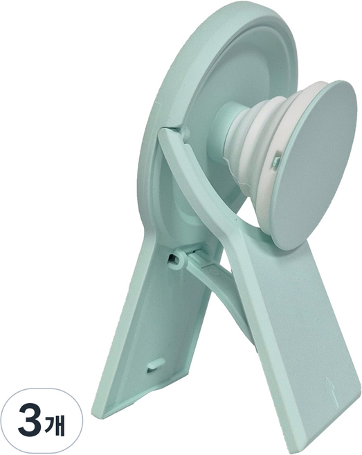 더조은셀러 맥세이프 호환 맥 스마트톡 가로세로 스탠드 스마트톡 스마트그립 마그넷 거치대, 3개, 민트