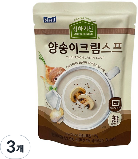 코스트코무료배송 상하키친 양송이크림스프, 150g, 3개