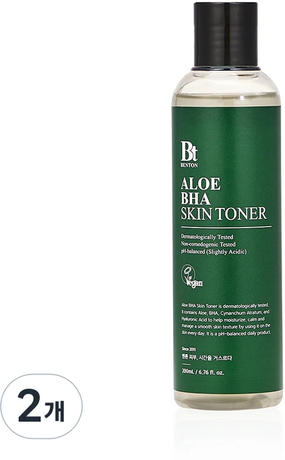 벤튼 알로에 바하 스킨토너, 2개, 200ml - 쿠팡