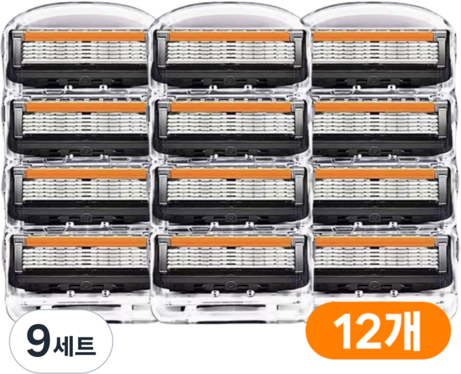 조이제이 신형 5중 면도날 질레트 프로글라이드 퓨전 호환, 4개입, 9세트