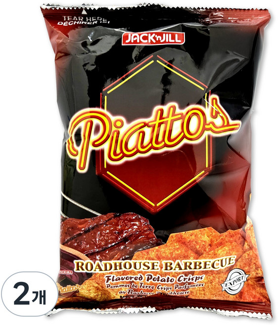 피아토스 바베큐향 감자칩, 85g, 2개