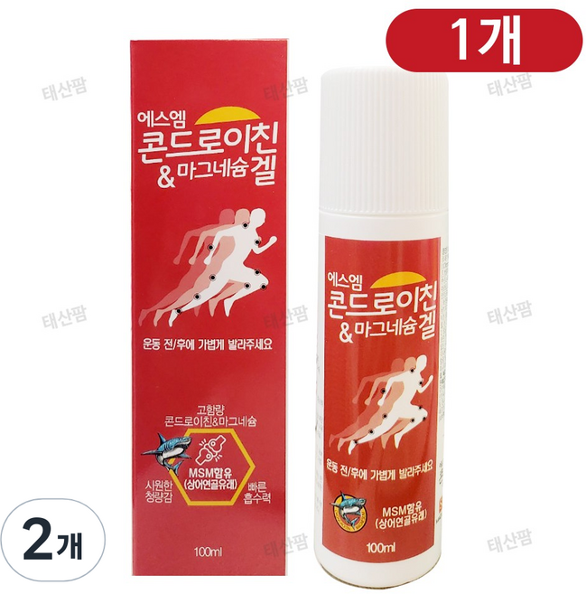 에스엠 콘드로이친 마그네슘겔, 2개, 100ml