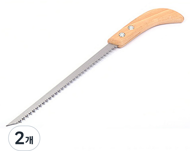 미란다 나무손잡이 미니 쥐꼬리톱 185mm, 2개