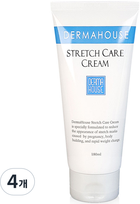 더마하우스 스트레치 케어 크림180ml / 산전 산후 임산부 청소년기 일반인, 4개, 180ml
