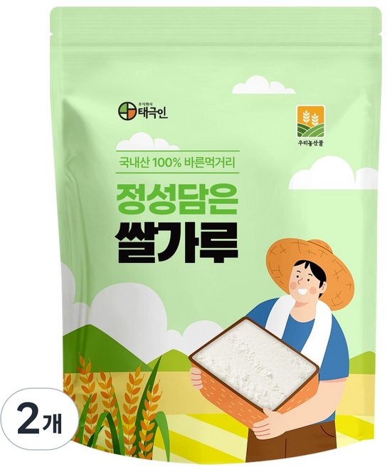 자연닮음 국산 건식 쌀가루, 2kg, 2개