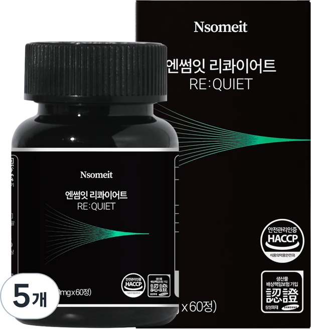 엔썸잇 리콰이어트 코발라민 포뮬러 가바, 5개, 60정 - 쿠팡