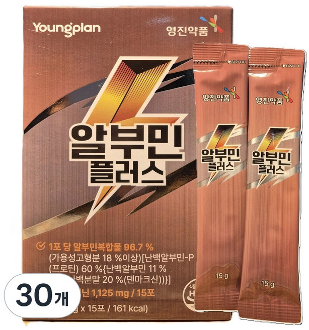 영플랜 영진약품 알부민 플러스 15p, 15g, 30개