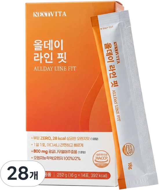 넥스트비타 올데이 라인 핏 식물유래 디오스민 순환젤리, 28개, 18g - 쿠팡
