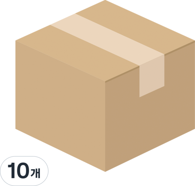 우체국 사이즈 택배박스 소량 대량 이사박스, 진갈색, 10개