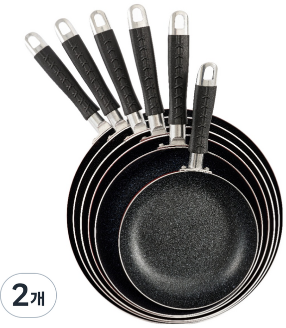 베네첸 G시리즈 국산 프라이팬 마블코팅 후라이팬 업소용 가정용, 2개, 26cm