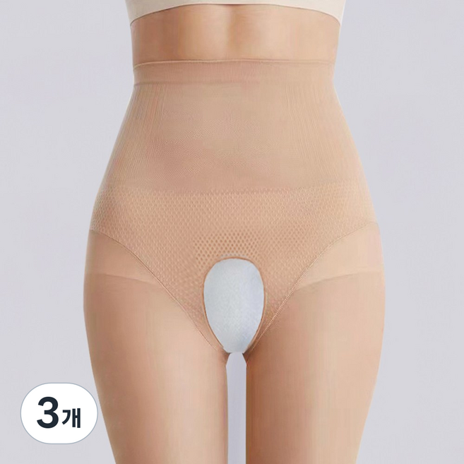 베일리화이트 밑트임 골프스타킹 자외선차단 보정 여성 레깅스 여름용 15D, 스킨, 3개