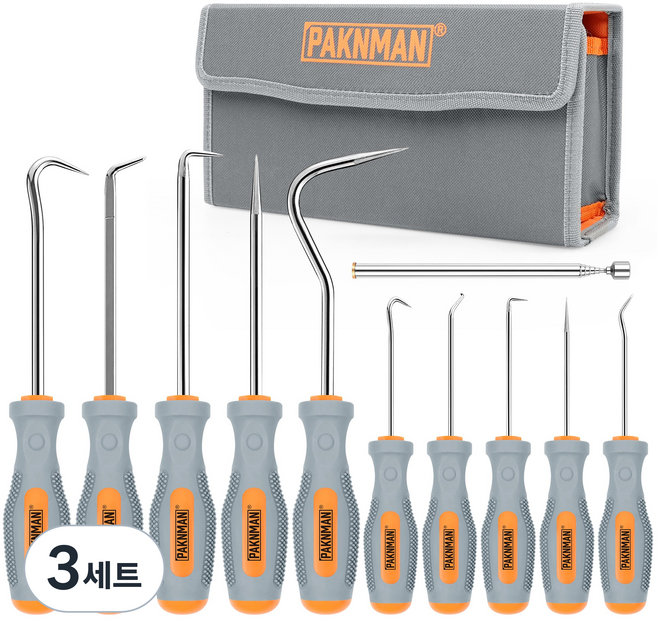 공구PXJ 갈고리공구 O링 송곳 후크 갈고리 10종 세트, 3세트