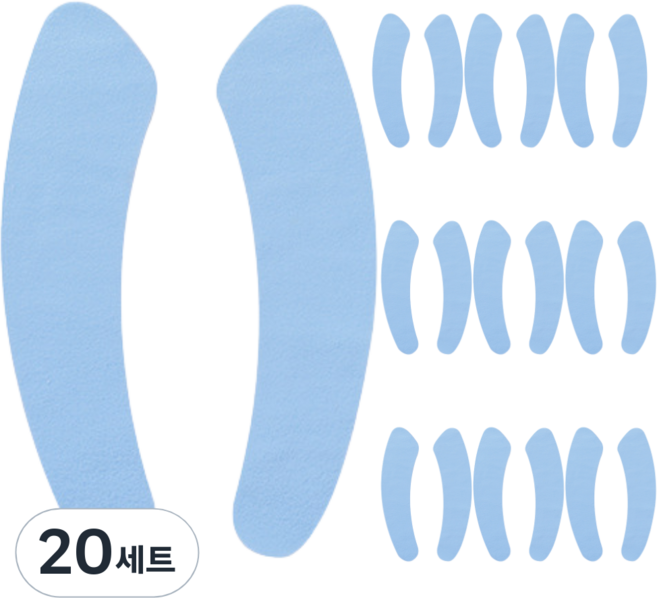 멜팅마켓 붙이는 극세사 변기시트, 블루, 20세트