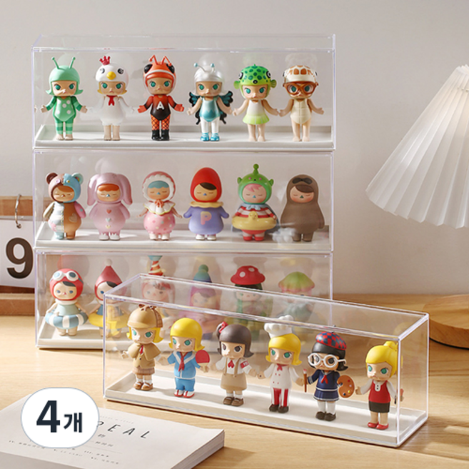 루시아이 차곡차곡 피규어 아크릴 장식장, 4개