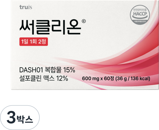 써클리온 비트 설포라판 코큐텐 DASH01, 3박스, 60정
