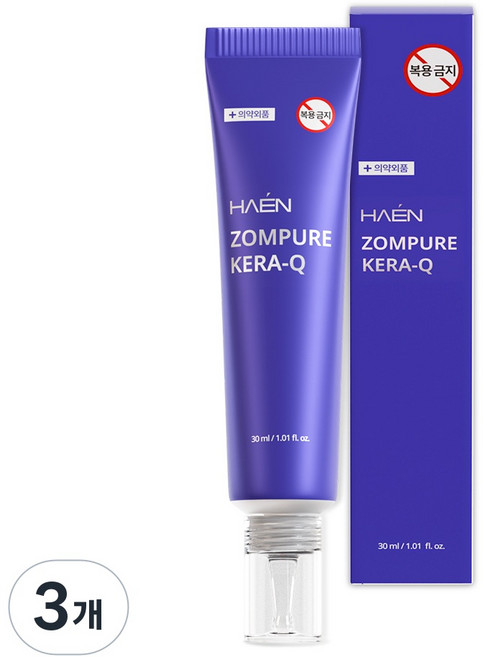 하엔 케라큐 의약외품 좀퓨어 케라코팅겔 앰플, 3개, 30ml