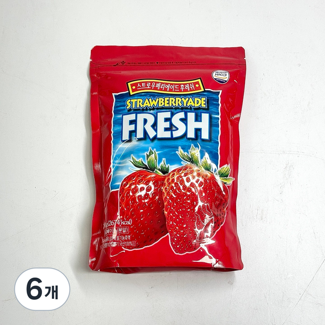 원우 다음 딸기에이드 후레쉬 분말, 700g, 1개입, 6개