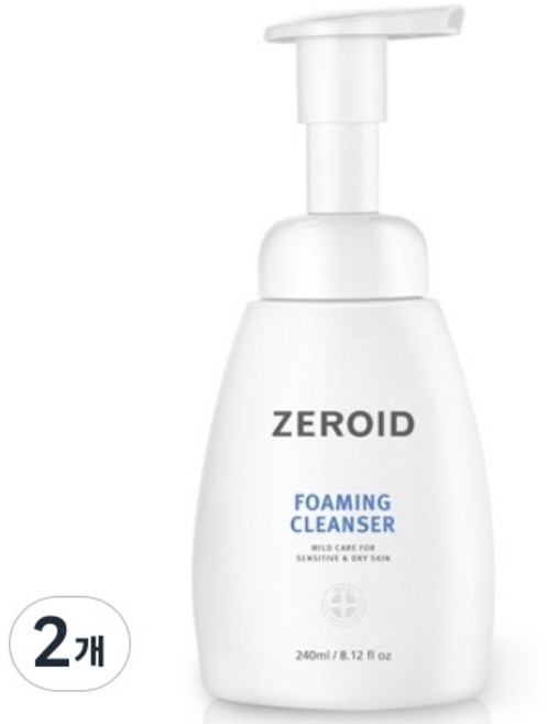 3위 - 제로이드 건성 민감성 클렌징폼 포밍 클렌저, 240ml, 2개