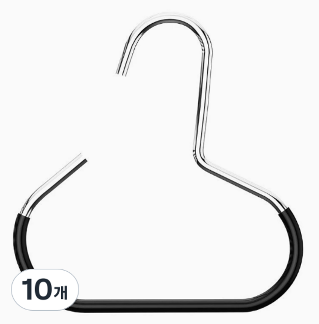 논슬립 옷걸이 Y33, 10개, 블랙