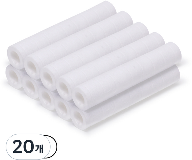 하비비 3단조절 마사지 필터샤워기 전용 리필용 필터, 20개, 무향