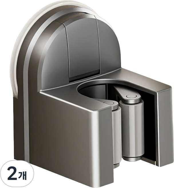 내집클로버 흡착식 스틱락 밀대걸이 홀더, 2개, 그레이