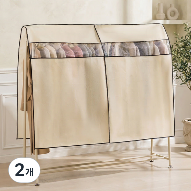 프리미엄 와이드 행거커버, 2개, 1개입