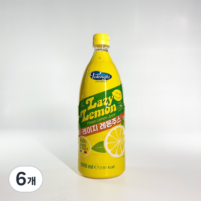 레이지 레몬주스 레몬즙 1L, 6개
