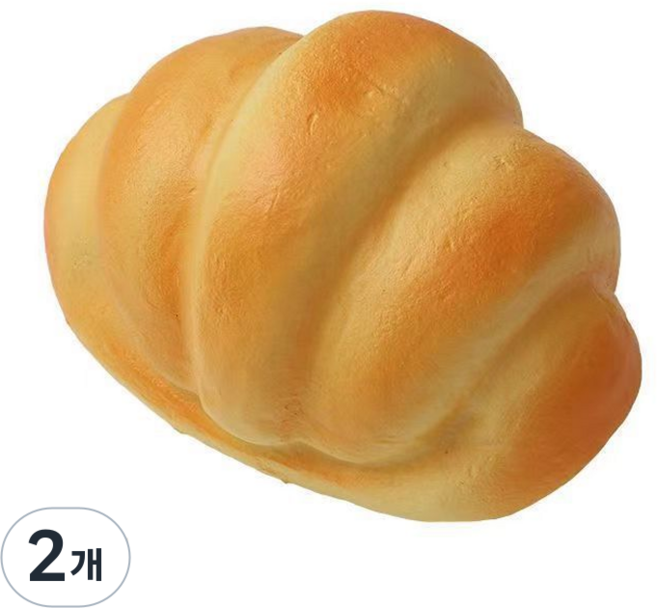 리빙릿 빵 말랑이 소금빵 스트레스 해소 스퀴시 쓸데없는 선물, 2개, 50g