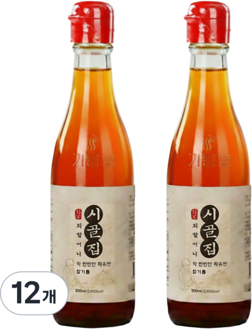 시골집 외할머니 참기름, 300ml, 12개