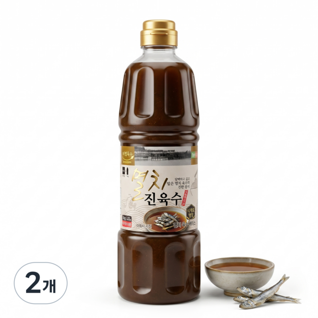 [미담채] 멸치진육수, 2개, 1L