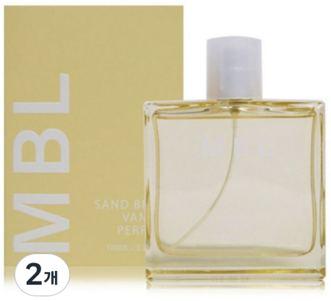 엠비엘 샌드비치 바닐라 퍼퓸 향수, 2개, 100ml