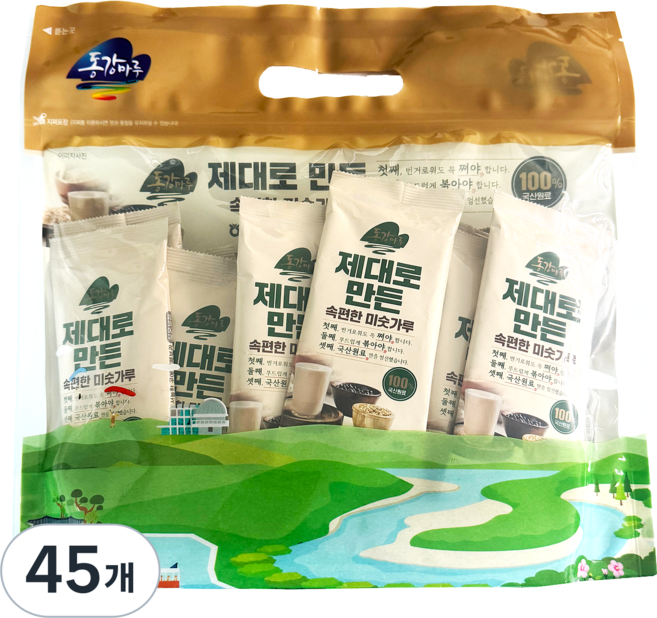 영월농협 동강마루 제대로 만든 속편한 국산 미숫가루, 45개, 40g