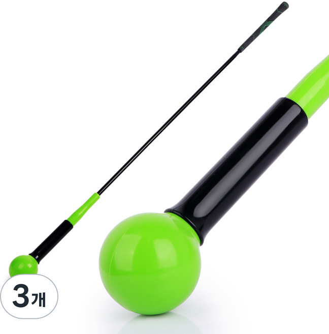 딜하우스 골프 장타스윙 연습기, 3개, 녹색