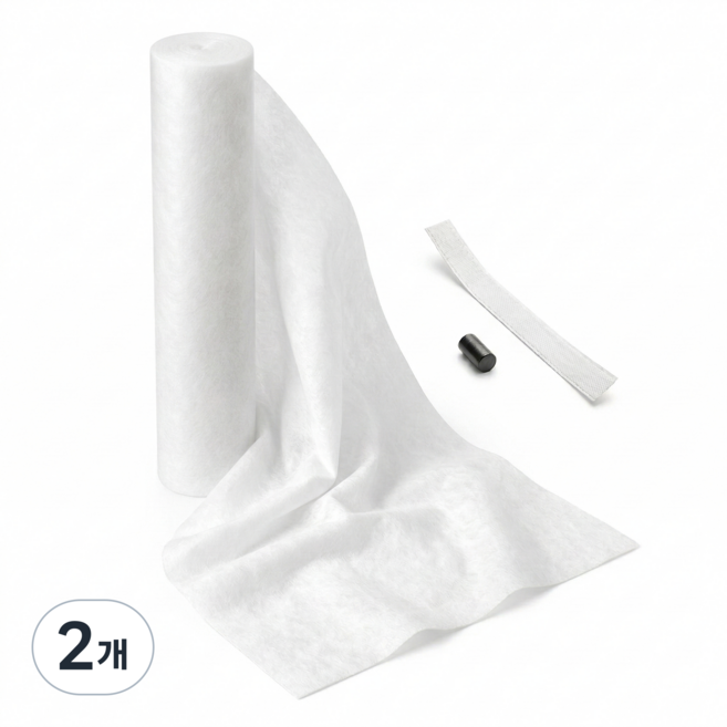 렌지후드필터 레인지후드필터 롤형 후드필터 잘라쓰는 기름때차단 자석 벨크로 포함, 2개